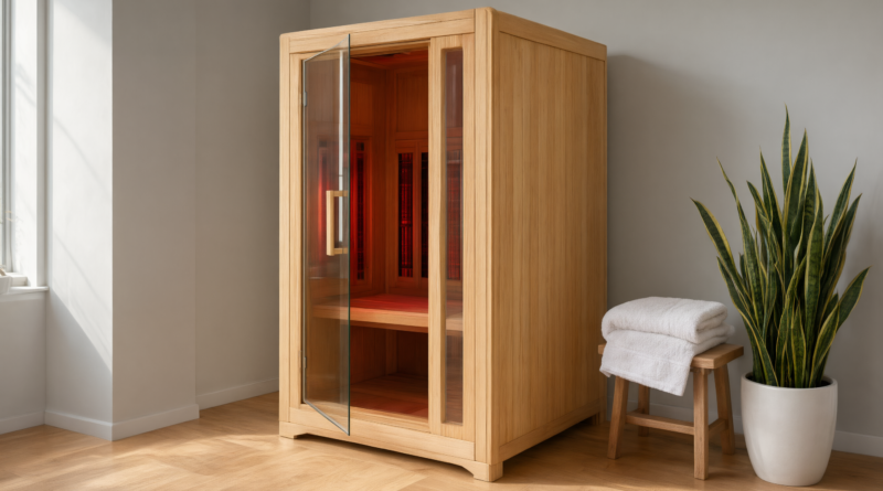 compact sauna installation