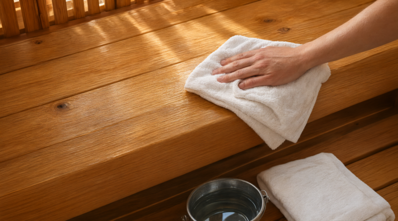 infrared sauna wood care