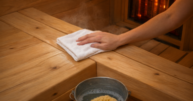 sauna wood maintenance