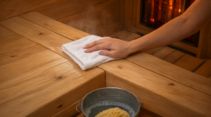 sauna wood maintenance