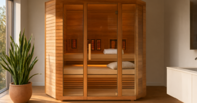 glass front sauna vs wood front