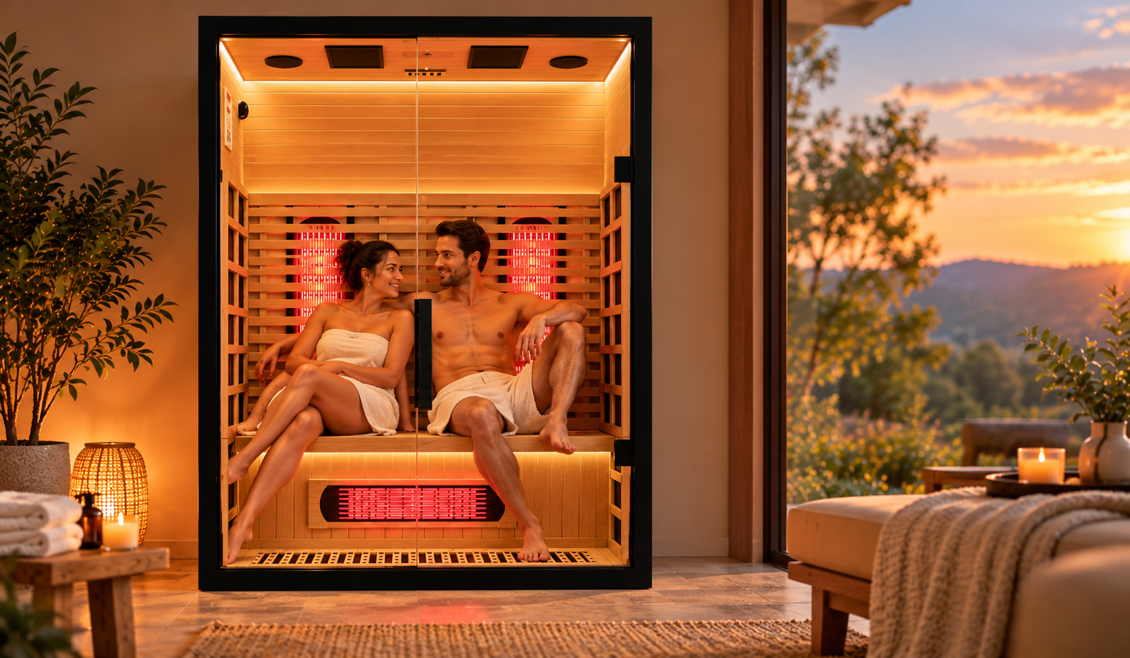 Couples Sauna Benefits: Sharing a 2-Person Infrared Sauna
