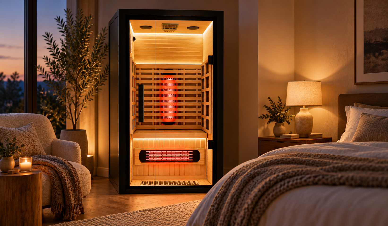 Sauna Sleep Benefits: Using a 1-Person Infrared Sauna for Better Rest