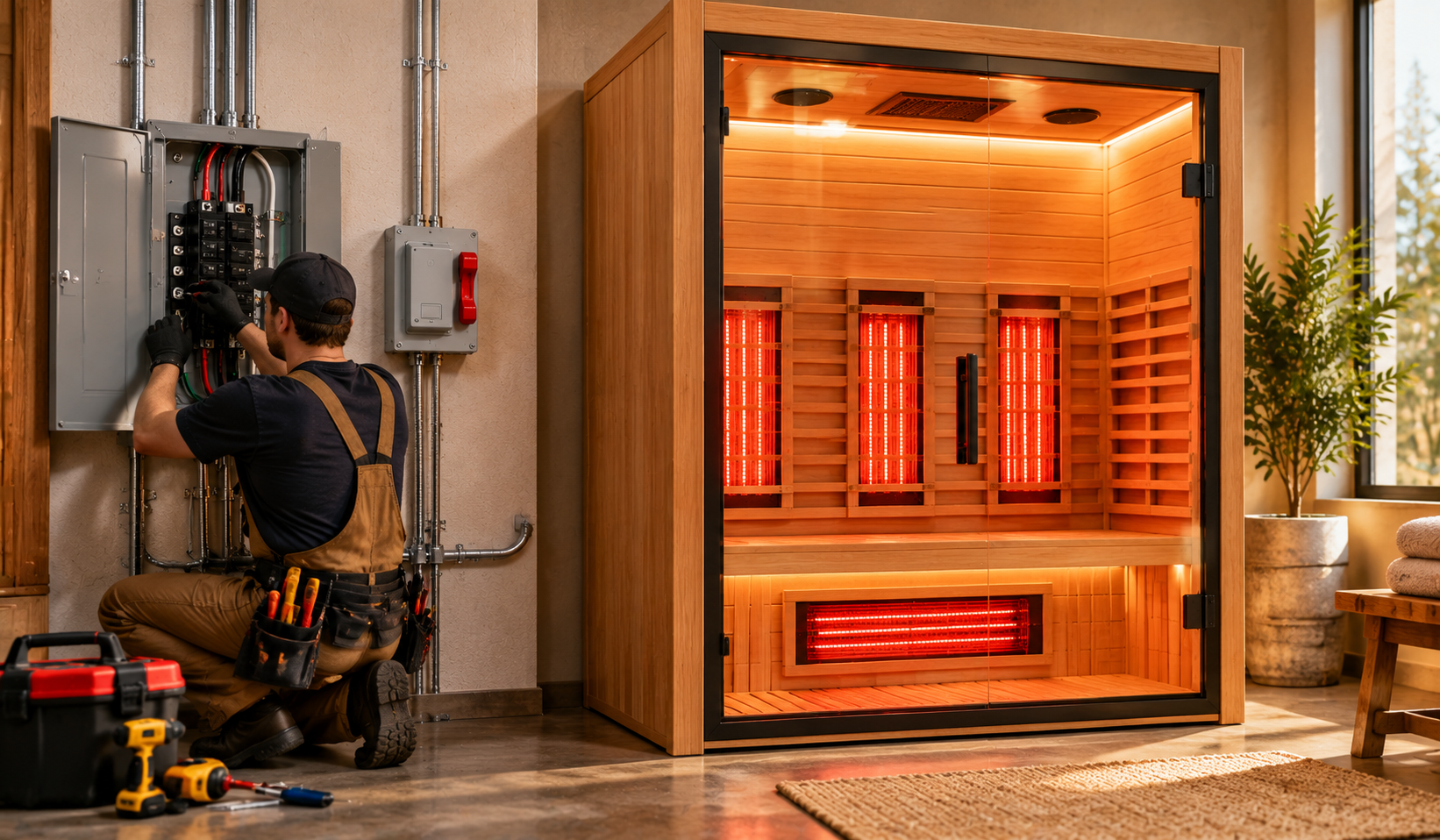 Sauna Electrical Requirements: Powering a 3-Person Low-EMF Infrared Sauna