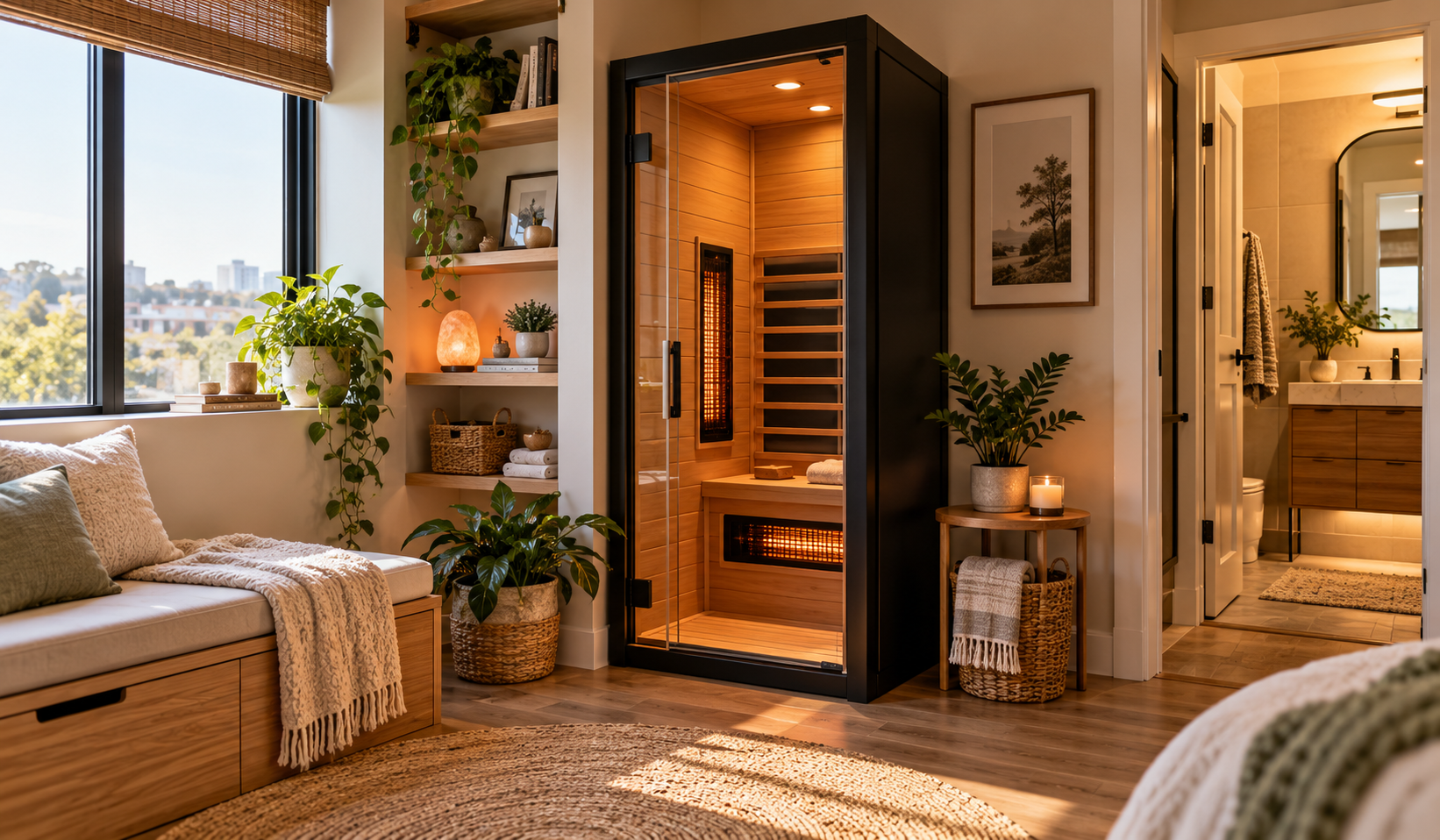 Creative Sauna Placement Ideas for a Compact 1-Person Infrared Sauna in Small Homes